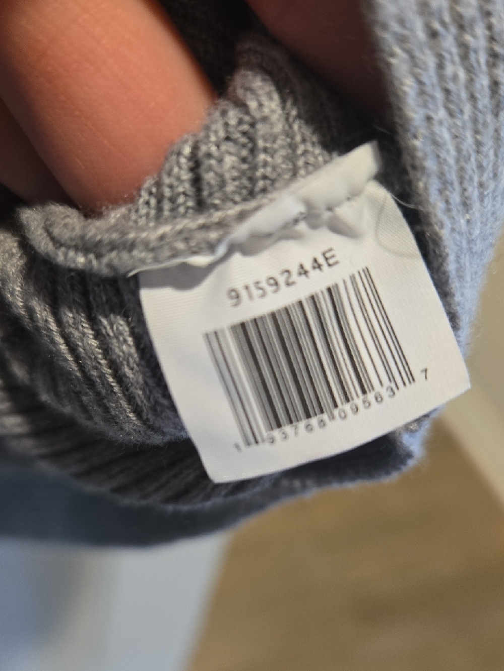 Vince Camuto Light Gray Ribbed Button-Shoulder Sweater - Picture 8 of 8